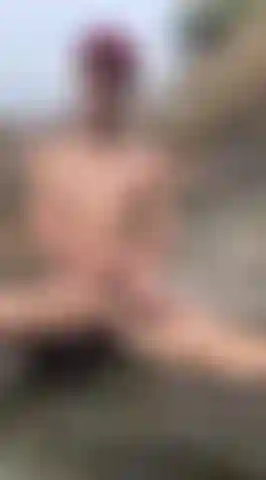 TWINK YOGA AT RIVER!!! GETTING MY ENERGY AT TOP LEVEL!!"