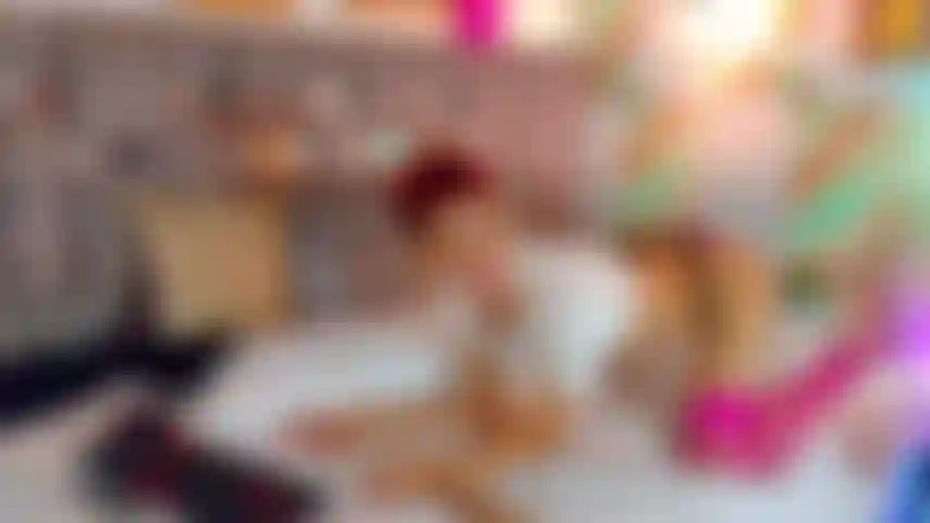 TWINK REDHAIR SIZZY FEMBOY WITH HEELS AND PINK TOCKINGS