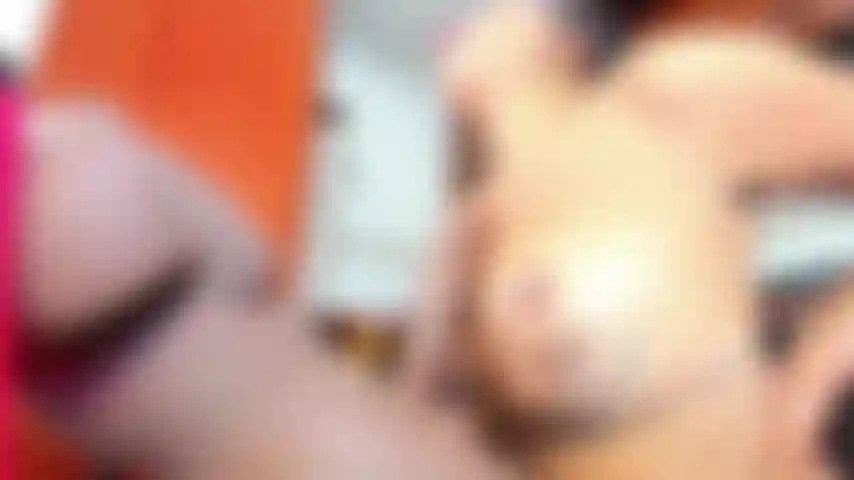 Masturbating your cock with my tits