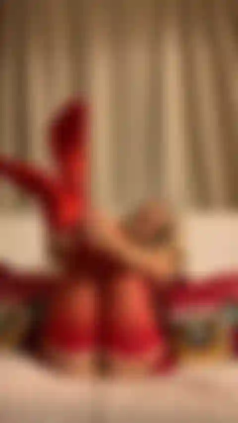 Medias rojas por la pornostar anita dark.