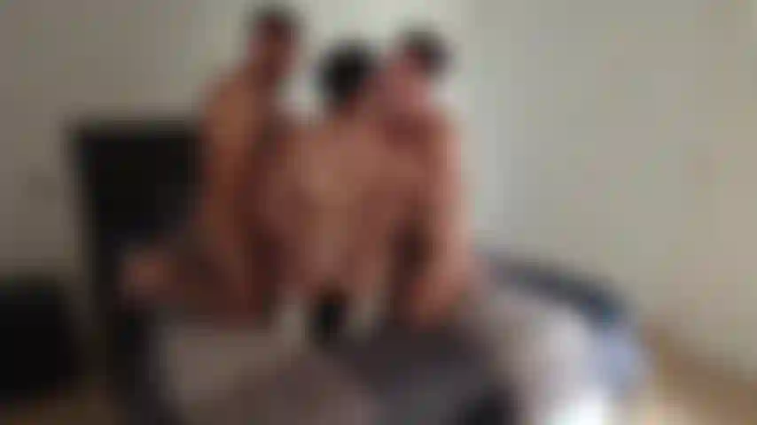 THREE MEN fucking hard bareback. 2 tops on one sub bottom. Two dicks one horny fuck hole. The Spanish boy is tied up and fucked.