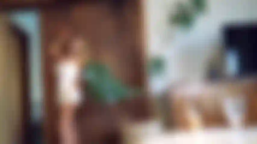 Lista para la fiesta.