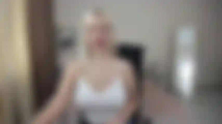 Sexy blonde big boobs striptease