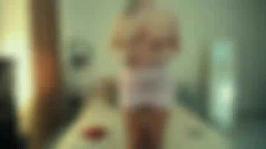 sexy blonde blowjob, play toys