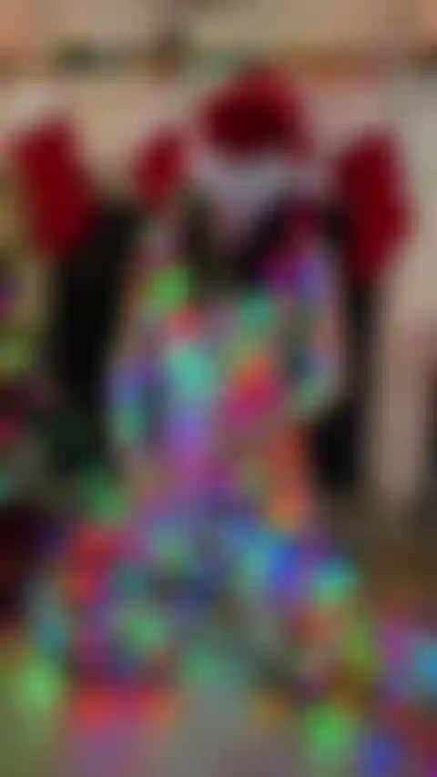 Sólo desenredando las luces.