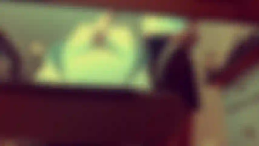 A voyuer under the desk POV video