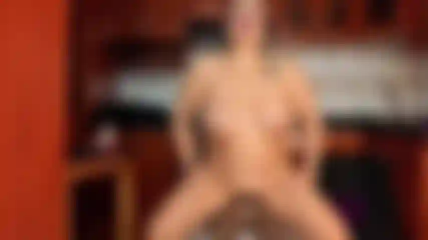 Riding your big cock non-stop in the kitchen