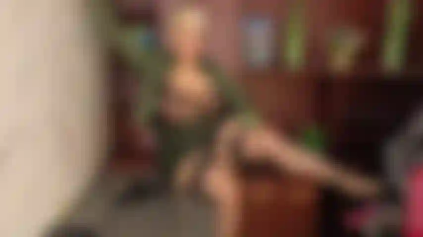 sensual secretary in her room