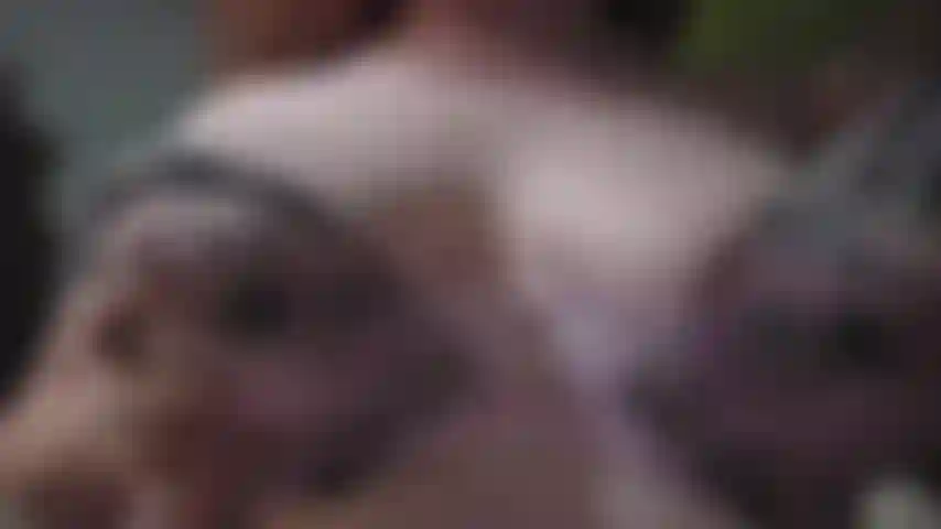 Tetas con pinzas en los pezones.
