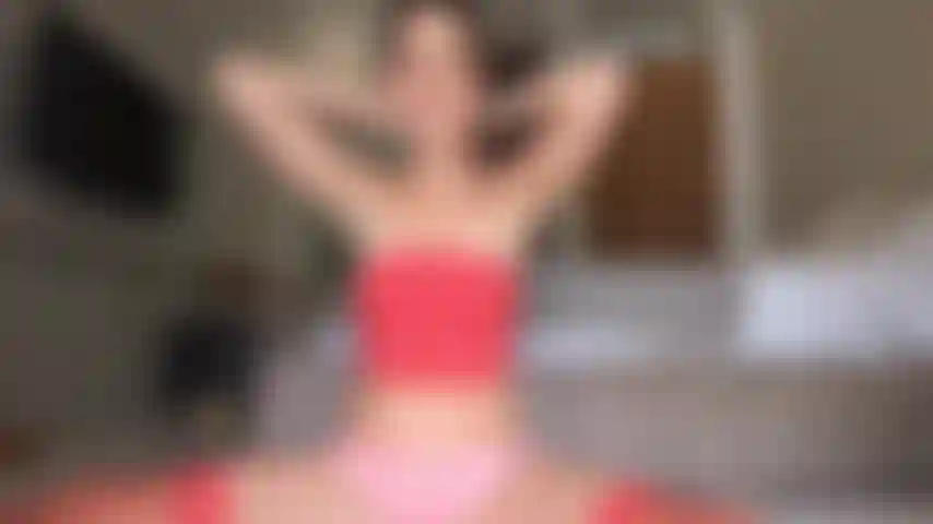 Valentine's Day! Red Stockings, Pussy Play, Pink Rabbit Vibrator, Huge Orgasm. My gift for you <3