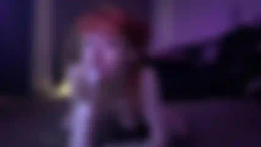 Shoving my mouth full with an oversized cock! * fake milky cum play!