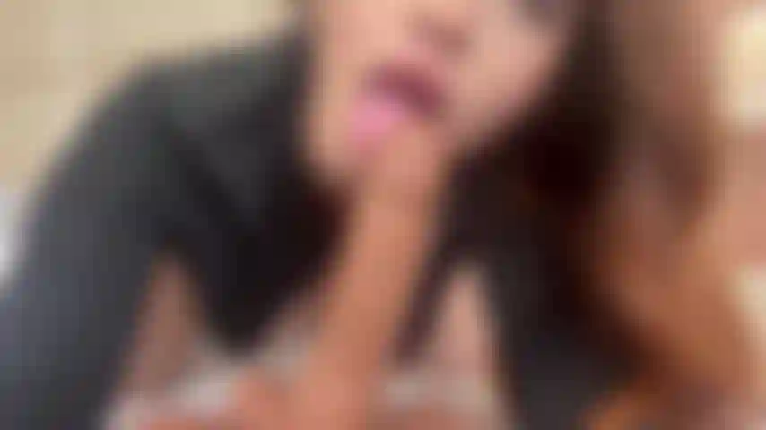 Watch me suck your cock deep down my throat and fill it with saliva.