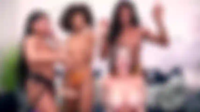 Cachonda y orgullosa: anna chambers, nicole kitt y olivia jay se turnan para montar en ember snow.