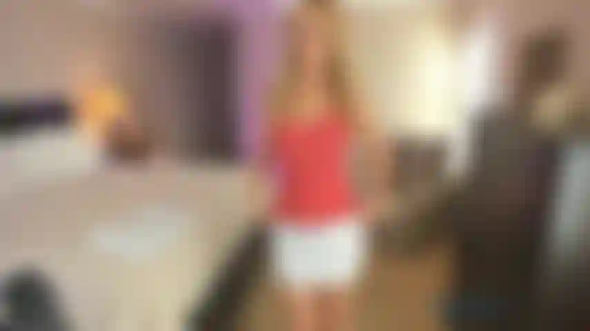 Watch me try on a couple tight short miniskirts and tease you with my big booty! I slowly strip and get on the floor to shake my ass and tease you more!