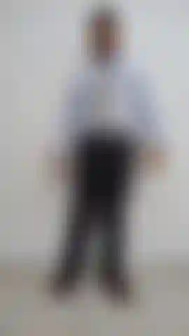 Gray and light blue Suit