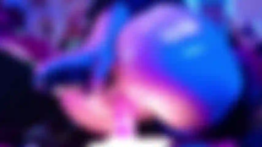 Succubus Demoness Close-Up: Ride Neon Dildo And Anal Play with Domi