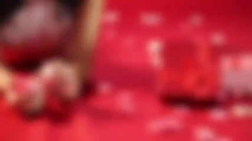 Celebrando el día de san valentín.