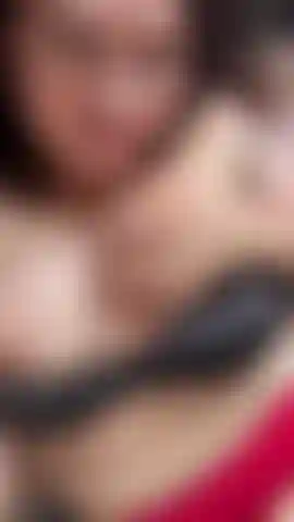 Black bra red panties playing with myself