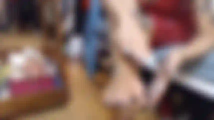 Cream and sandals: Treat yourself to some pampering with a dollop of cream and those chic black sandals. Jerk your rock hard dick watching me wearing black shiny sandals and don't be shy when you will cum on my sexy feet!