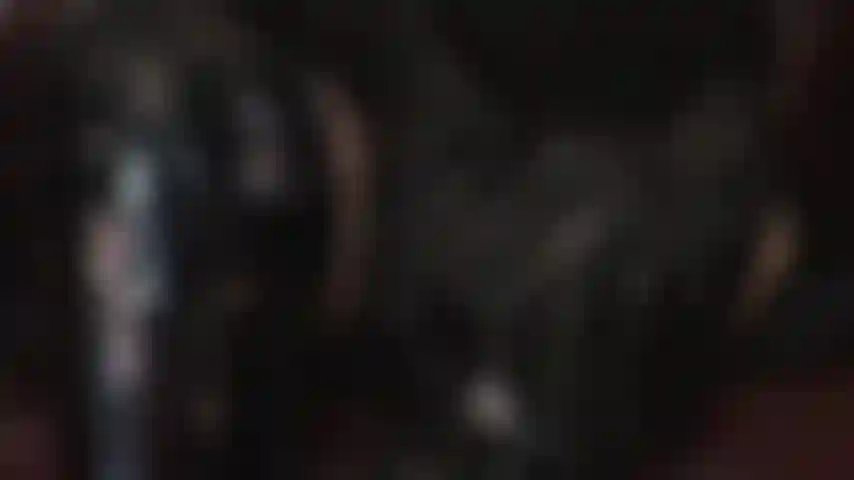 Seductora provocativa con muslos en pantimedias color piel y guantes de cuero.