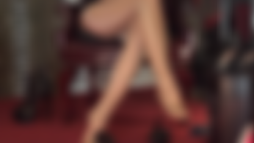 Pantyhose legs get your dick hard - Super glossy suntan pantyhose legs tease that dick of yours, all the way up to Mistress' perfectly shaped ass.