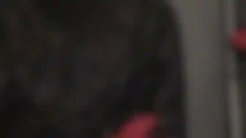 Paja con doble guante de látex, juego de saliva y leggings de pvc.