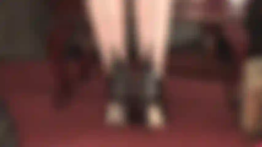 Tacones altos con corsé y cordones en la parte posterior, adoración de los tacones, fetiche de pies, medias con costura, inmersión de zapatos, arcos altos, guantes de cuero y provocación con fusta.