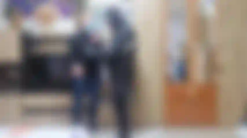 ninja and surgical mask fetish facial