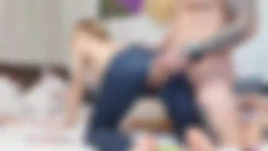 ripped off jeans, ass spank ,blowjob, anal, pussy fuck, cum on jeans