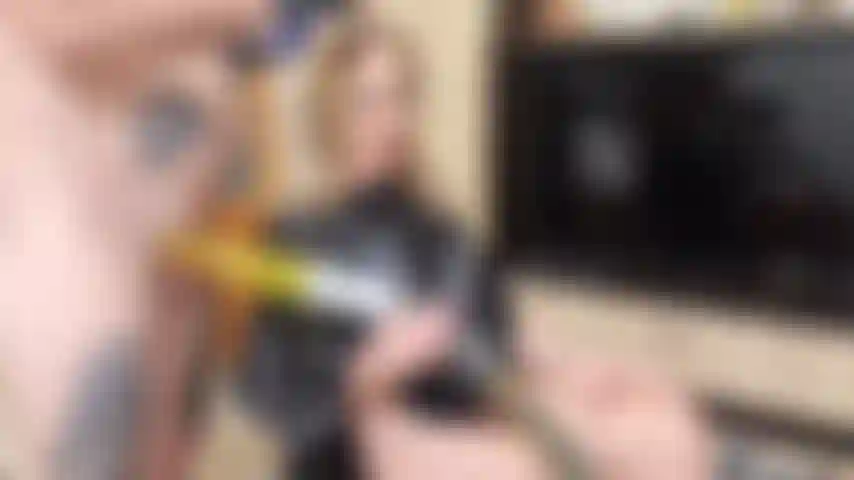 suck gonzo cock with vacuum cleaner while he colour my hair