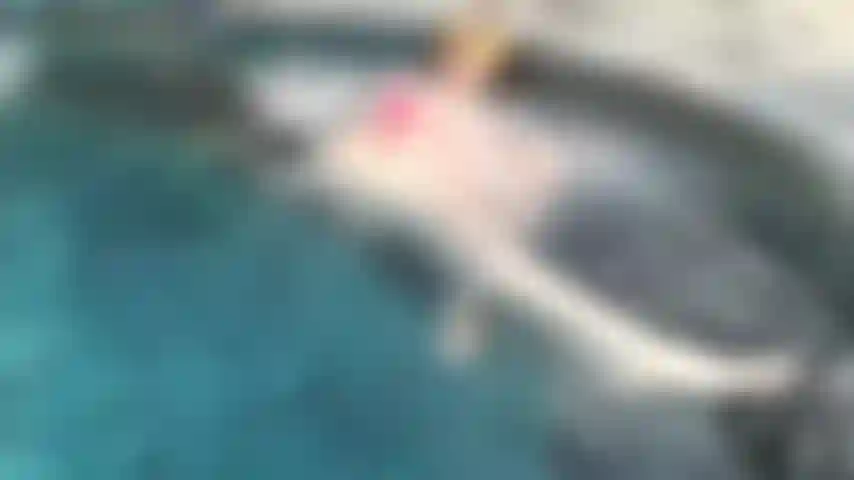 underwater swimming and jacuzzi