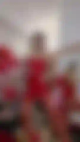 Squirting hard in my red dress and red stokings