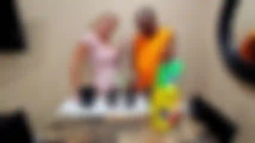 Me and my BBC friend are repotting plants. But that's not all we get into we get down and dirty in the video. Licking all over each other fucking really good and it having a great cum shot on my tits in the end.