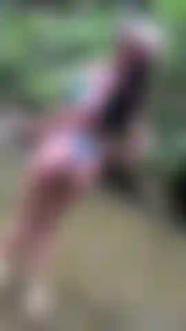 a mischievous girl in nature