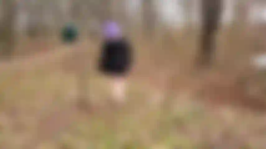 Desnudándome completamente para dar un paseo por un parque natural local.