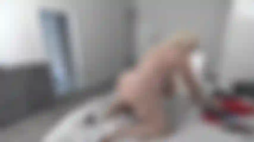 SHORT VIDEO---SIDEWAYS ON THE BED WITH WHITE HIGH HEELS WITH ASS & TITS HANGING---DIRTY TALK---RIDDING TOY FACING CAM