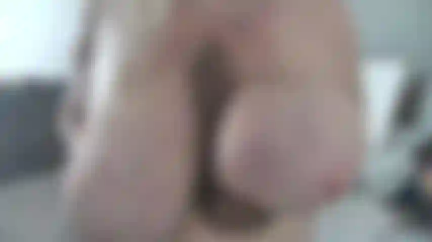 POV OF MY BIG TITS---TITTY FUCKING A BROWN TOY WITH ENCOURAGMENT