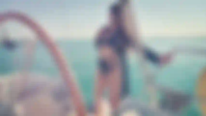 Bromeando en un yate.