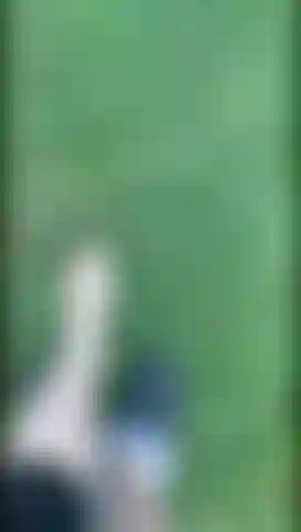 Walking in grass barefoot