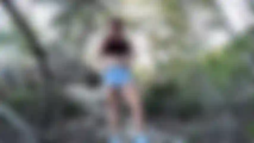 I play with my pussy in the forest, I love it in the public