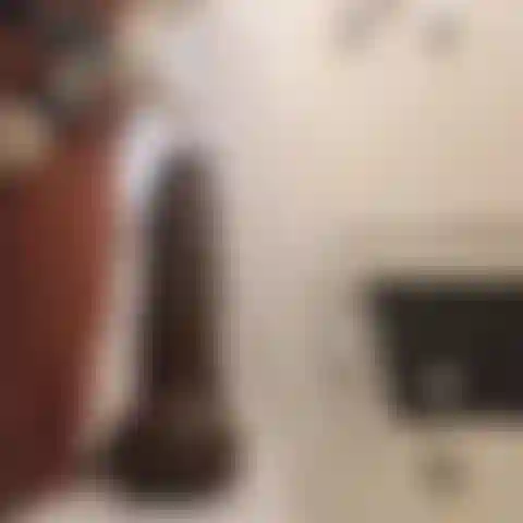 Enorme consolador negro.